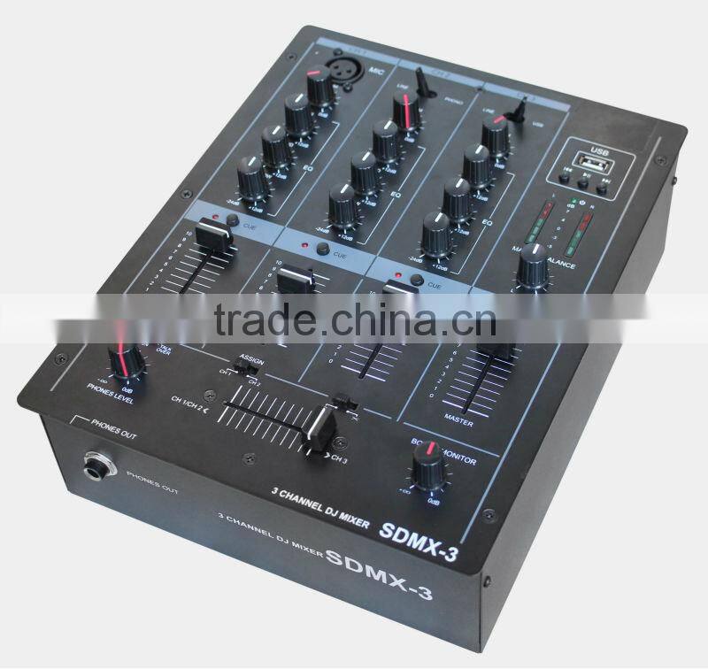 Professional Compact Audio Mixer with USB Interface