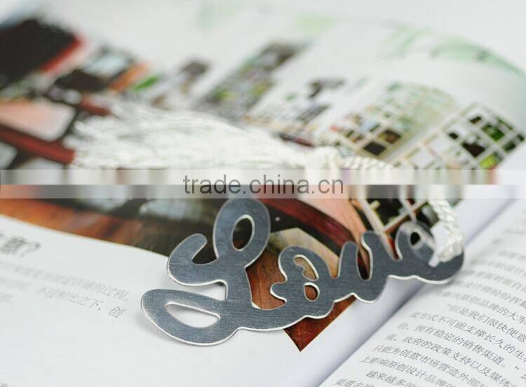 Wedding gift "Words of Love" Silver-Finish Bookmark