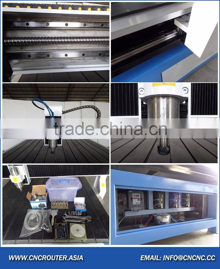 Best Price CNC Router Machine 1224 China With PCI NCStudio Control 2200W Water Cooled Spindle 1200*2400mm ZK-1224 CE Approval