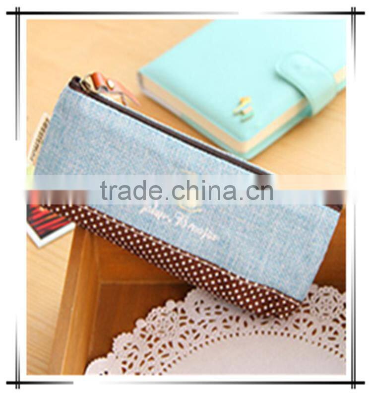 Assorted Color Cute Handmade Cotton Pencil Case For Girls