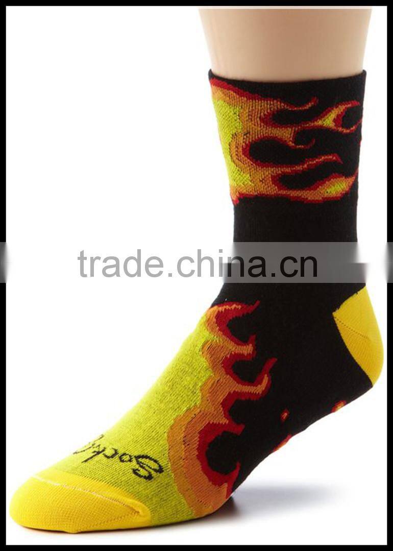 machine sublimation cool flame printing socks
