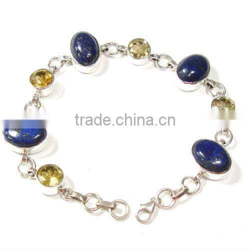 Natural Tibetan Turquoise 925 Stelring Silver Bracelet