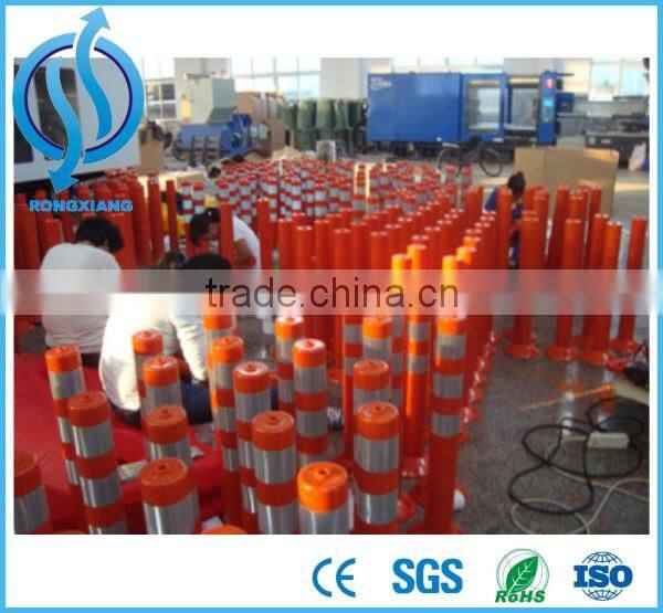 Reflective spring pvc flexible warning post