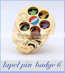 souvenir back stamp logo soft enamel lapel pin badge with epoxy