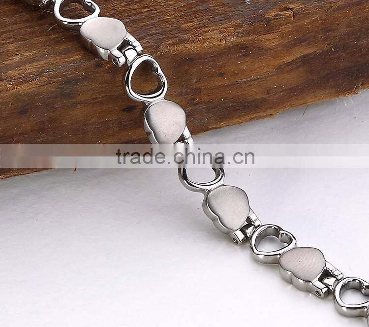 Wholesale China 316l stainless steel metal friendship health bio magnetic pure energy bracelet