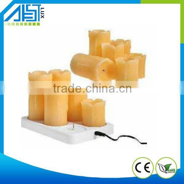 Real Wax Paraffin Rechargeable LED Candle Light