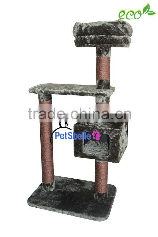 Simple plush Cat scratching Post Cat Tree