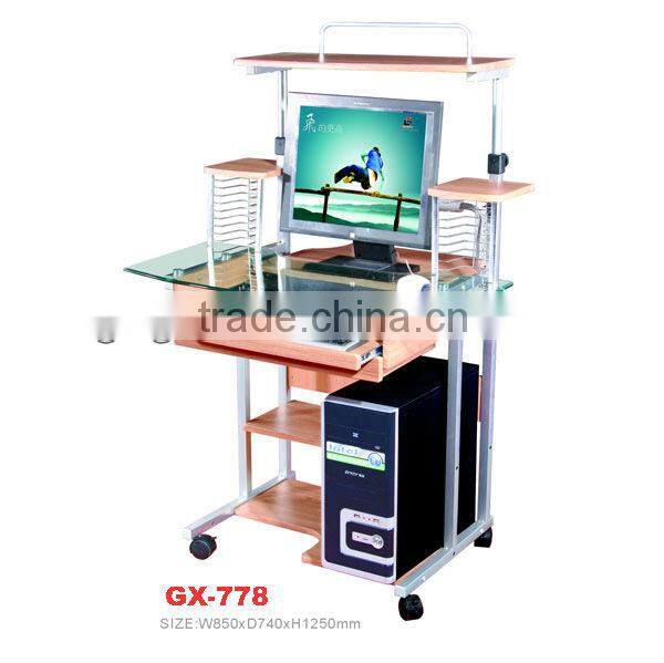 plate-type computer desk with floor board GX-801