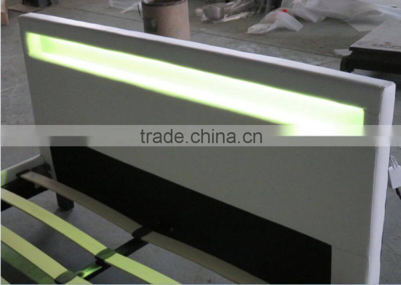 Modern pu leather bed double leather bed new design