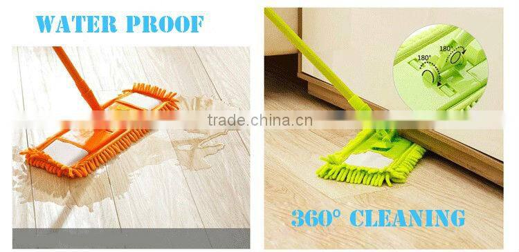 Chenille Flat Mop with Removable Mop-head, Foldable Chenille Mop
