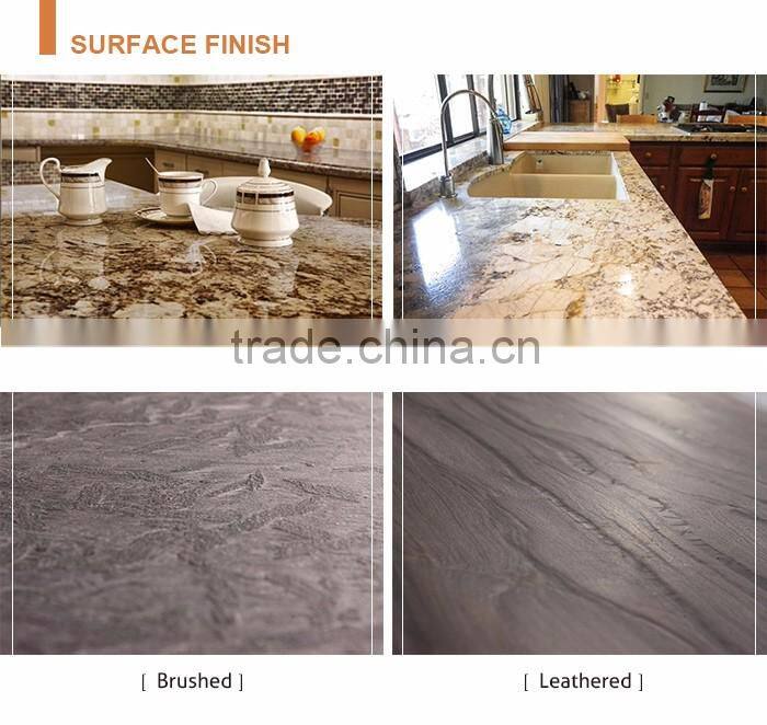 Kitchen and bathroom designs custom made A maroon granite countertops