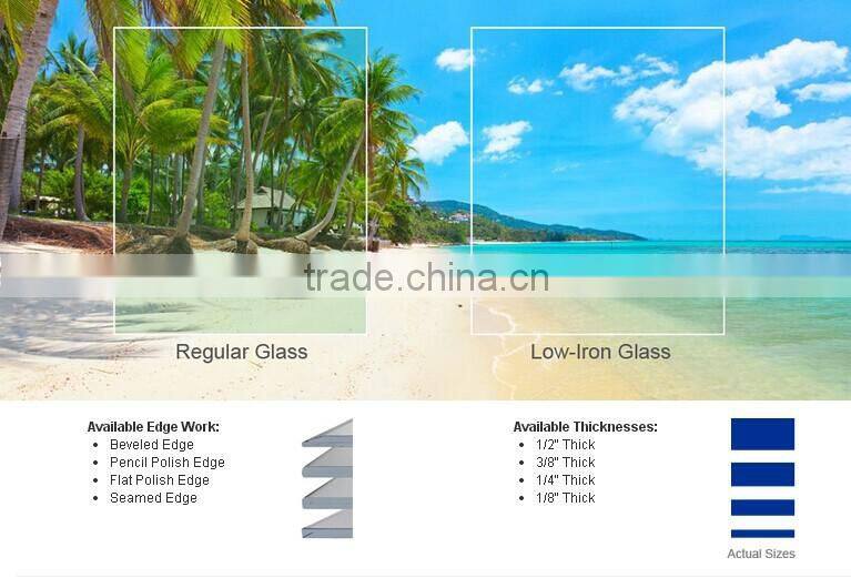 Wholesale Custom Tempered Ultra Clear Round Light Cover Glass