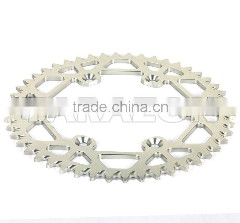 Motorcycle rear aluminum chain sprockets for RMZ250 dirt bike