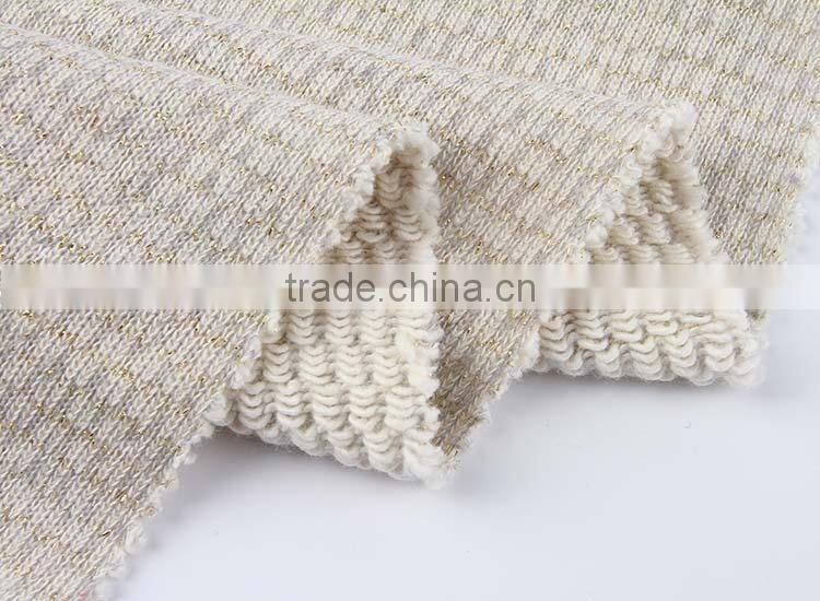 Professional knit fabric manufacturer Garment use Wholesale waffle terry cloth fabric forsweater