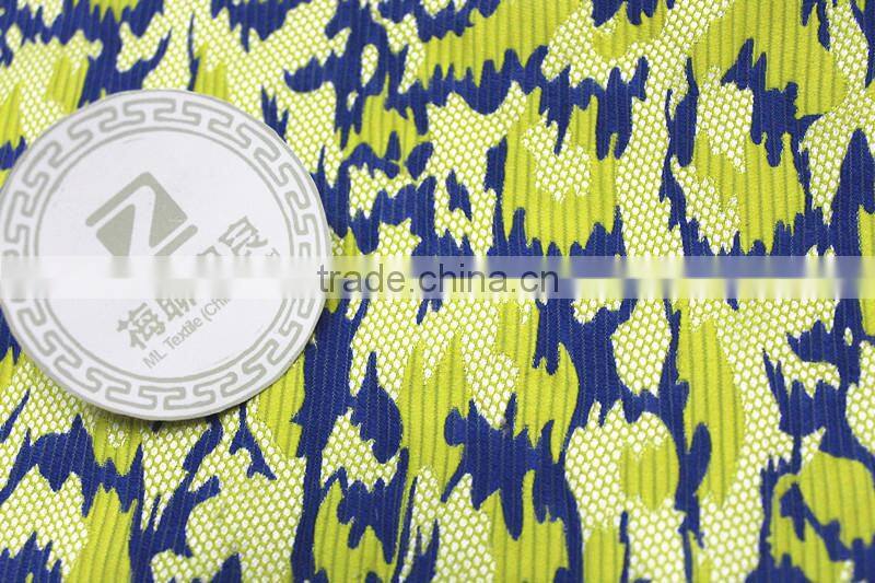Polyester spandex fabric jacquard