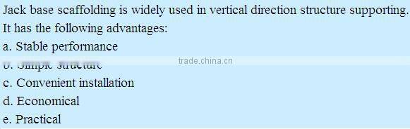 jack base scaffolding details