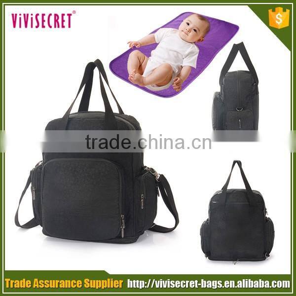 China oem supplier 2016 new products nappy bag organiser backpack baby bag