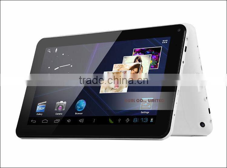 9" tablet pc with Allwinner A23 Dual Core 0.3MP/0.3MP 512M/8G Full 1080P with JellyBean Android 4.2