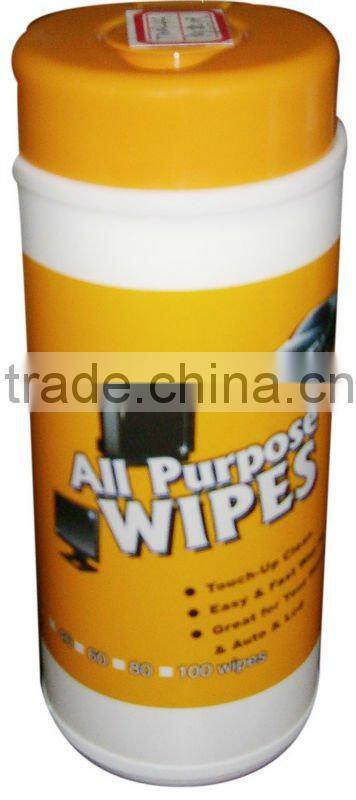 FURNITURE/HOUSEHOLD CLEANING WET WIPES, CLEANING TOWEL, TUBE CANISTER PACK