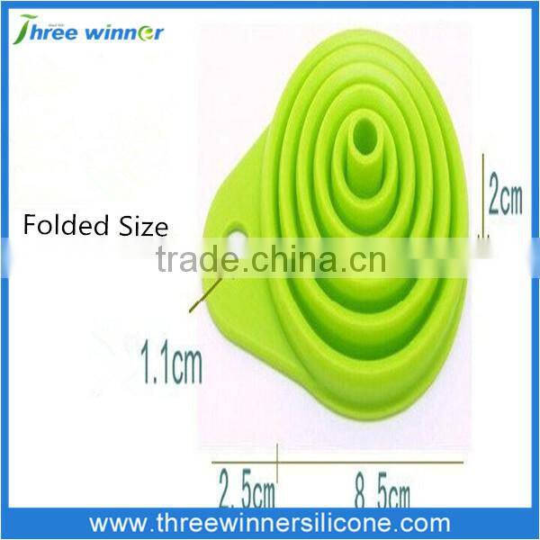 BPA free Mini Silicone Filter Funnel