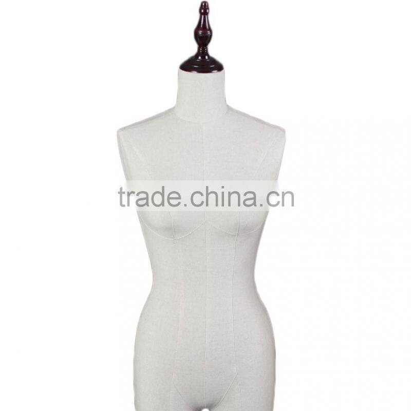 Female upper body mannequin sale wrapped by purple velvet fabric with feather decorted