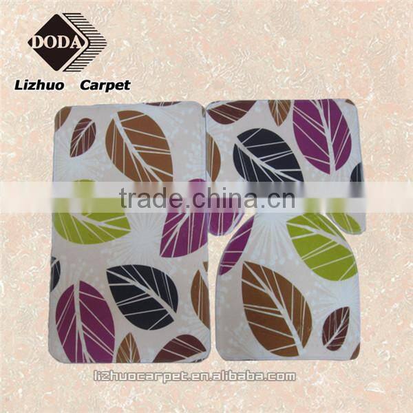2016hot sales 3 pcs printing bath mat outdoor carpet livingroom rugs