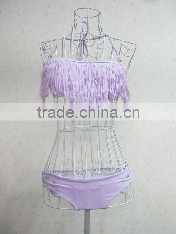 No MOQ Fringe Tassel Swimwear Paypal Accept Wholesale Brazilian Bikinis