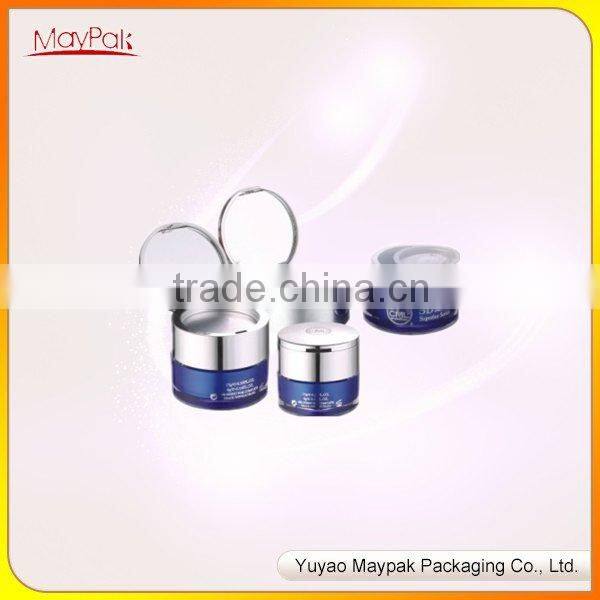 China alibaba supplier acrrylic plastic containers cosmetic packaging cosmetic jar