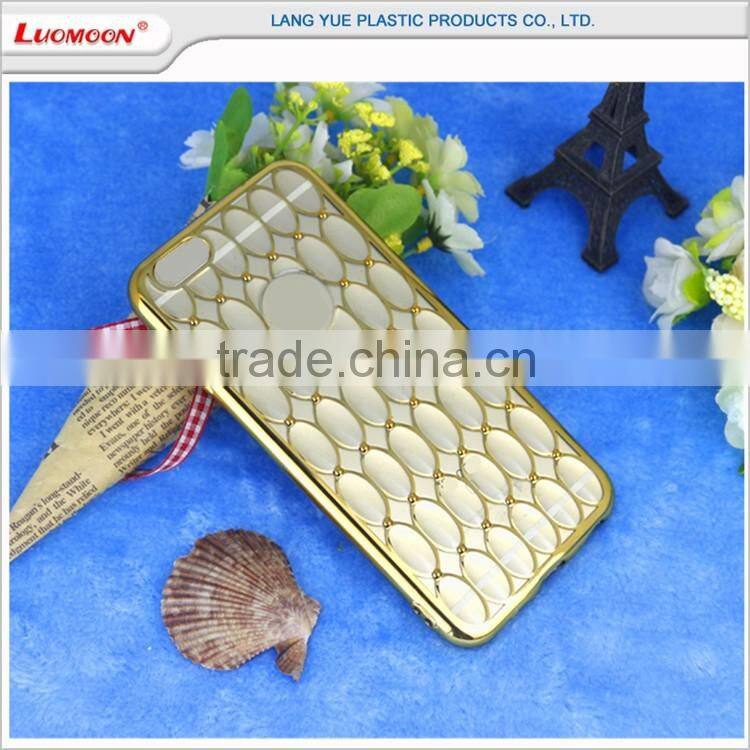 plating soft TPU back cover bumper case with pearl for Xiaomi mi 5 mimax Redmi note 4 3 2 1 c i pro prime