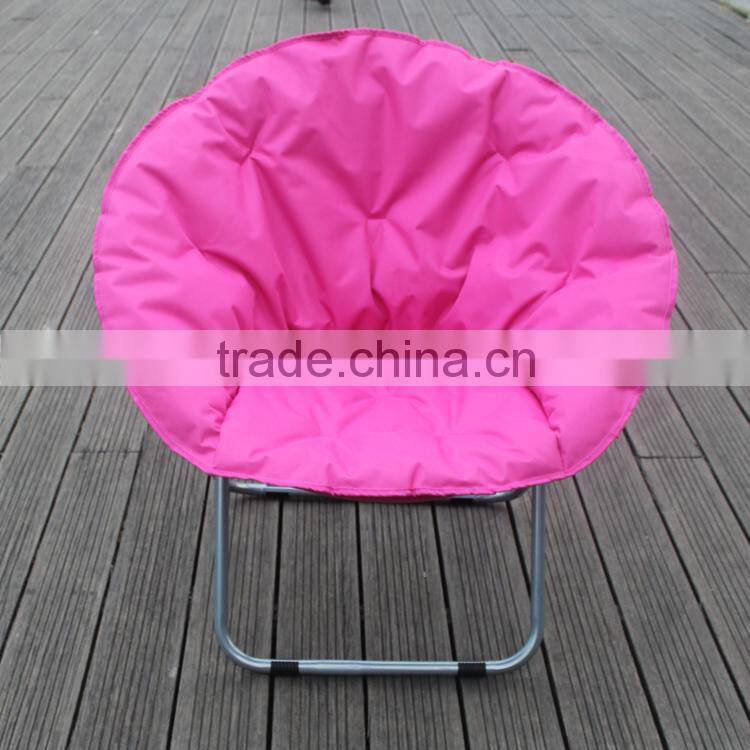 leisure folding round chair, padding cotton chair , black , comfortable