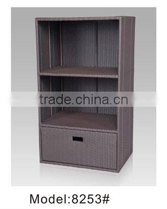 Rattan aluminum hotel towel shelf anti rust bathroom towel shelf