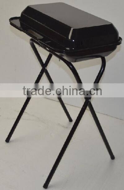 Suitcase charcoal barbecue grill