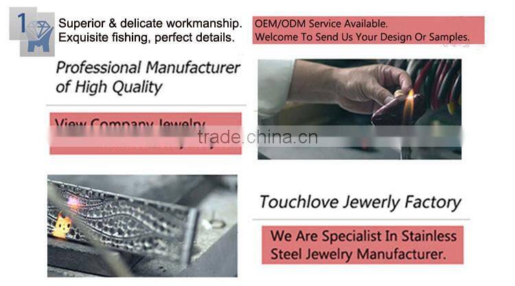 Fancy stainless steel colorful fan shaped jewelry personalized jewelry with promotion price