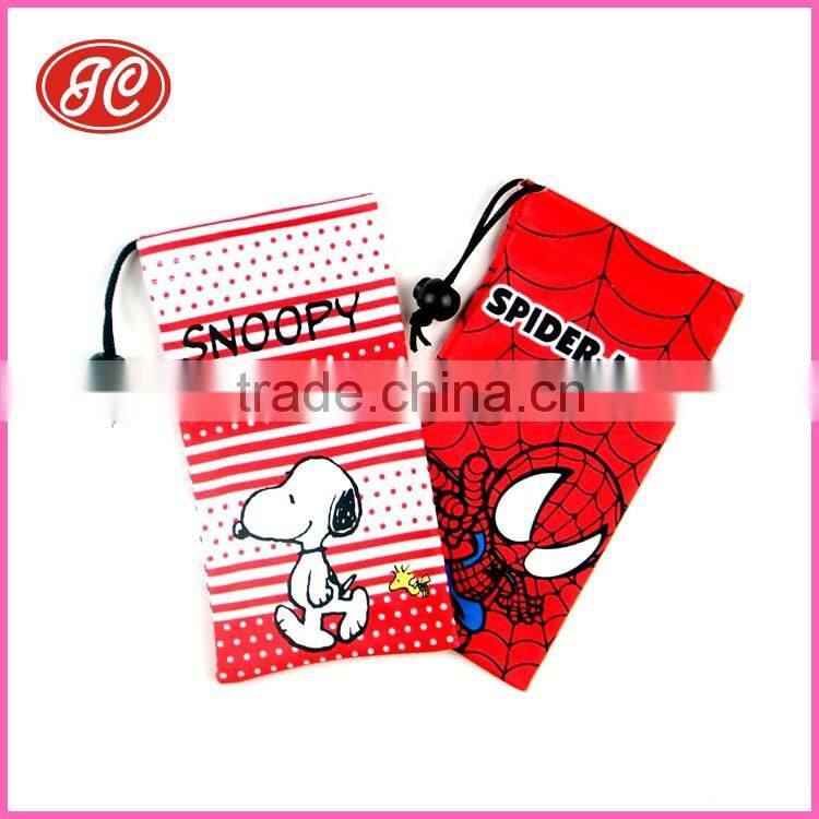 promotional products free sample microfiber eyeglasses pouch with logo printing