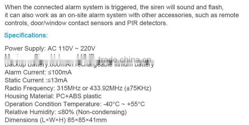Remote control smart Wifi alarm system control by App home security alarm system