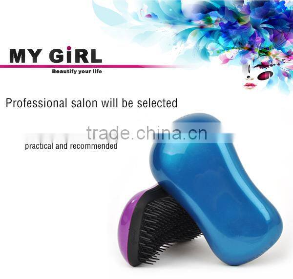 MY GIRL Alibaba plastic Handheld detangle hairbrush teezer detangling hair brush & detangling brush