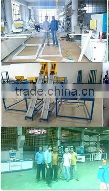 Equipment for fabricating PVC windows doors / plastic four corner welder