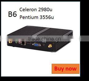 Cheapest mini pc 4K barebone i5 with Intel Core i5 4200U 1.6Ghz CPU Haswell Architecture SOC design aluminum chassis