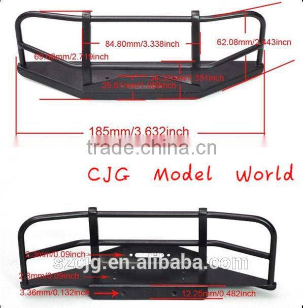 High quality with reaonable price!Aluminum Rock Crawler RC car land rover defender bumper for Trail Finder Chassis D90 D110