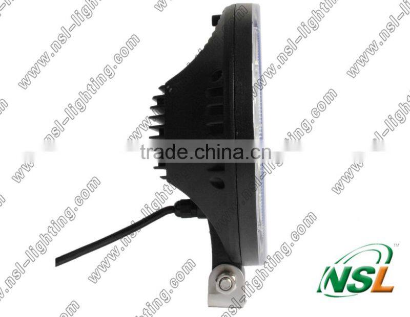 HOT!!60w led work light, 9inch 12V DC LED 6000K work light for trucks