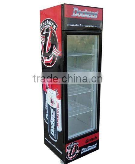 235L upright cooler, showcase fridge with CE ETL ROHS