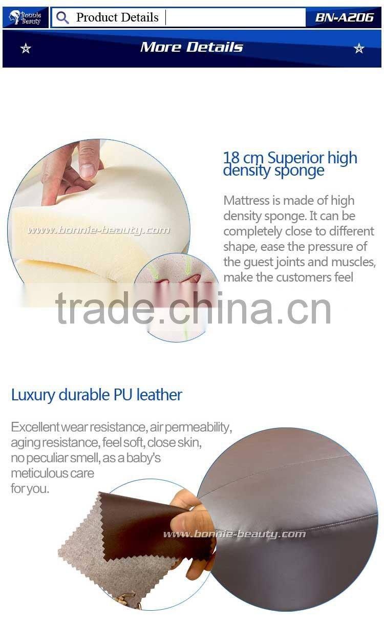 BN-A206 comfortable solid wood massage table with cabinet for sale