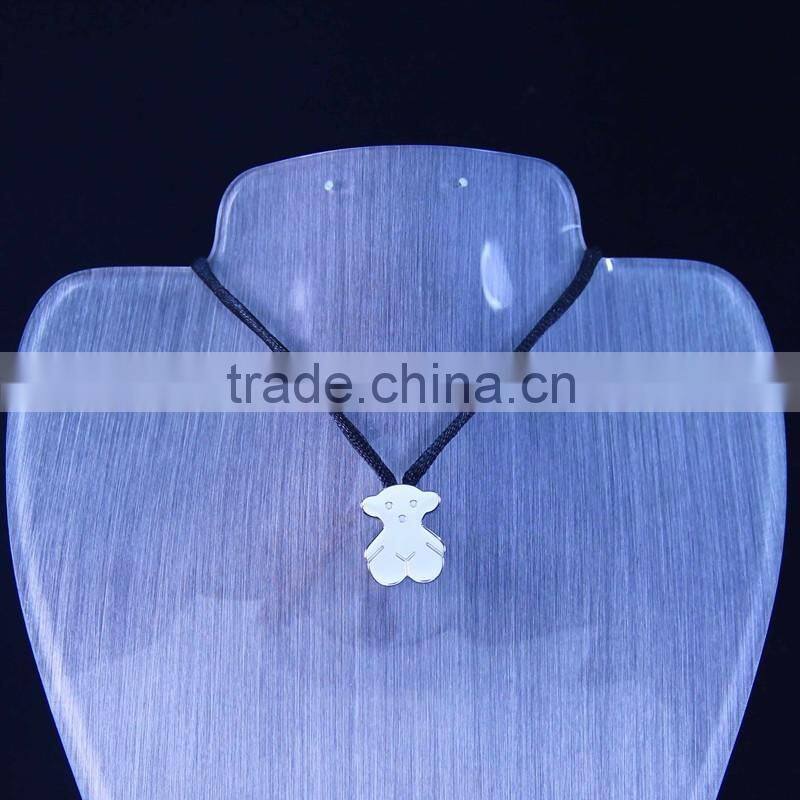 bear charm pendants for friends stainless steel jewelry