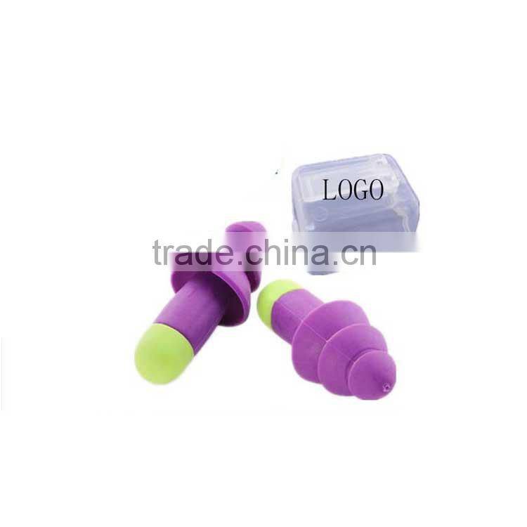 Noise reduction hearing protection silicon earplug with filter