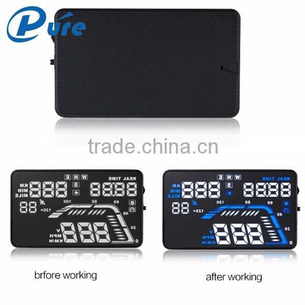 5.5 Inch Car Hud Head Up Display Speed Display with GPS Clock Display