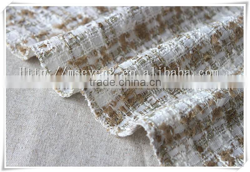 Wholesale Polyester wool tweed sherwani fabric for winter garment