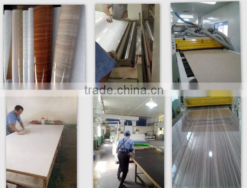 No color variation PET MDF Board for kitchen cabinet doors ,wardrobe