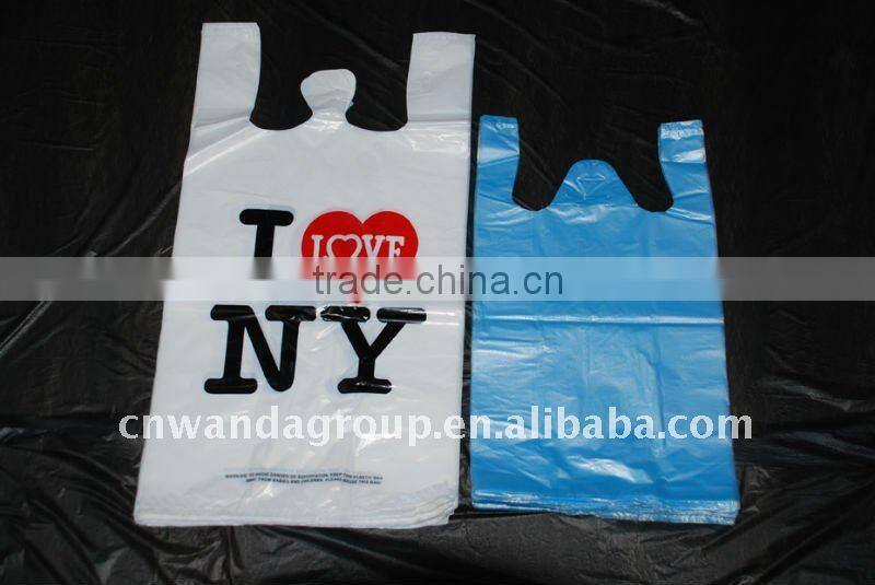 Die cut plastic bag Upper double folding plastic bag