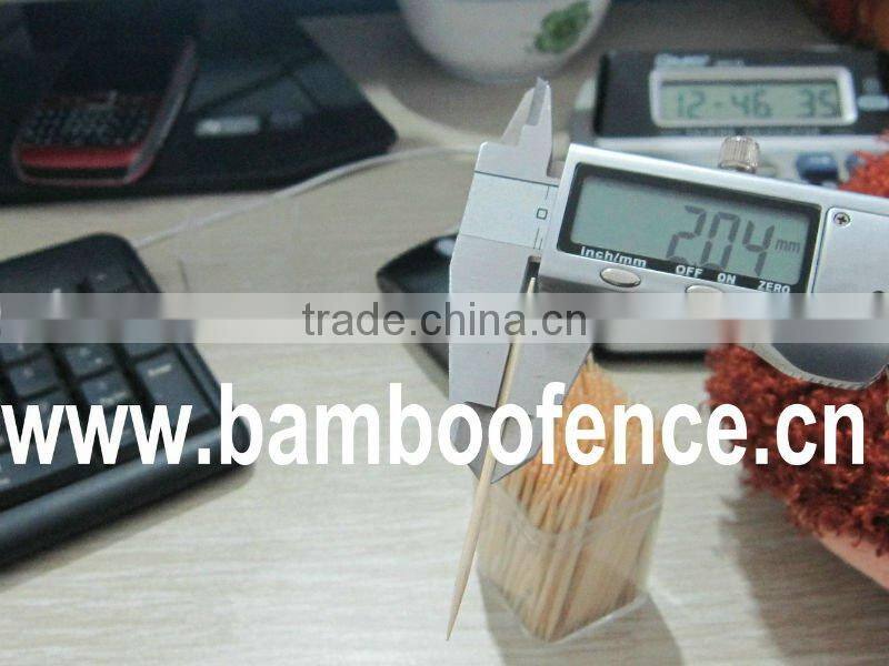 Shrink Film Packaged Natural Bamboo Toothpick