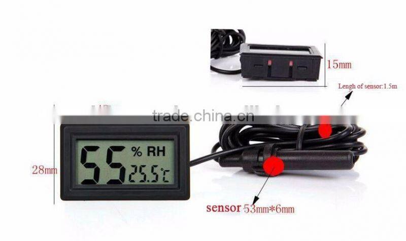 Mini Display indoor outdoor temperature humidity led digital hygrothermograph for sale